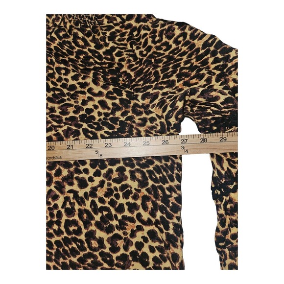 Jessica Simpson NWT Tunic Top 2X Women's Bell Sleeve Rosette Leopard Scarletti - Picture 5 of 8